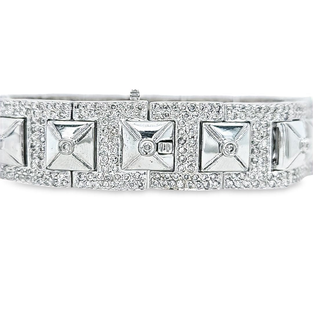 Diamond Pyramid Bracelet