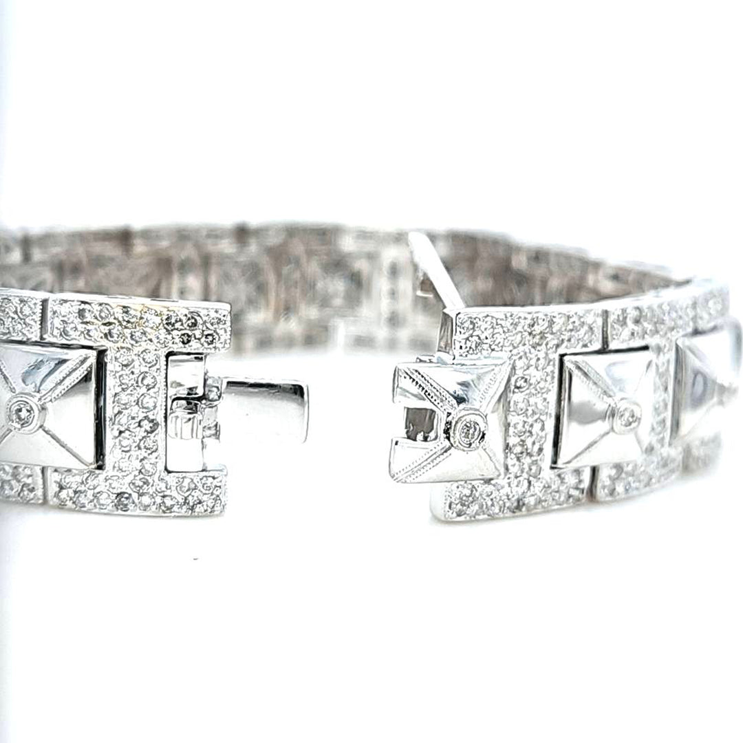 Diamond Pyramid Bracelet