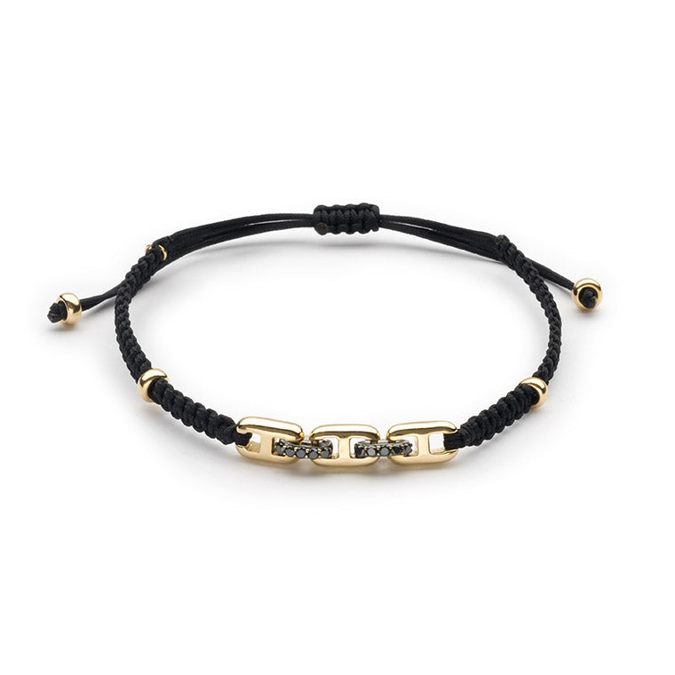 Black Diamond Link Bracelet