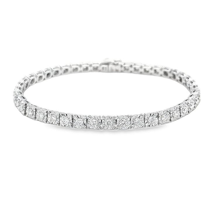 Illusion Set Diamond Line Bracelet