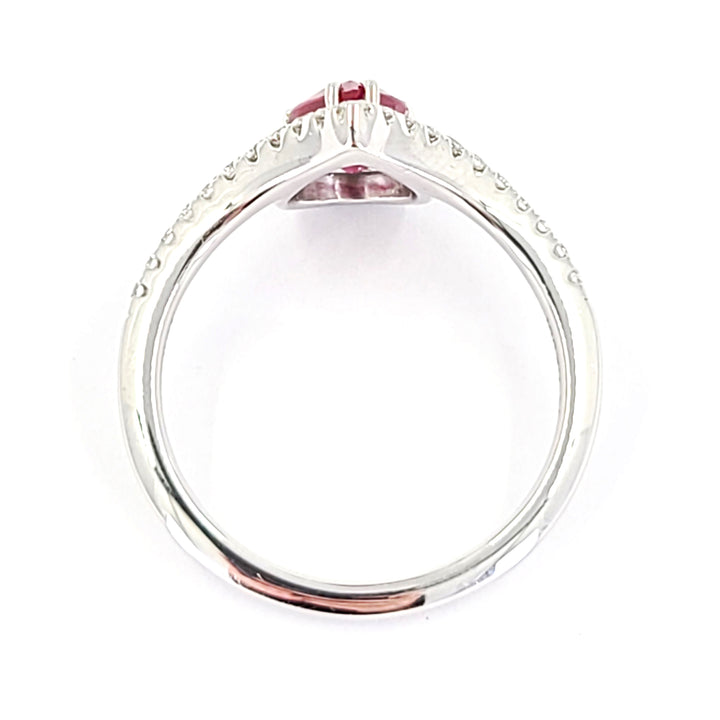 1.23 Carat Ruby and Diamond Ring