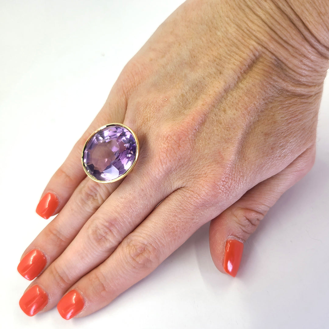 Amethyst Cocktail Ring