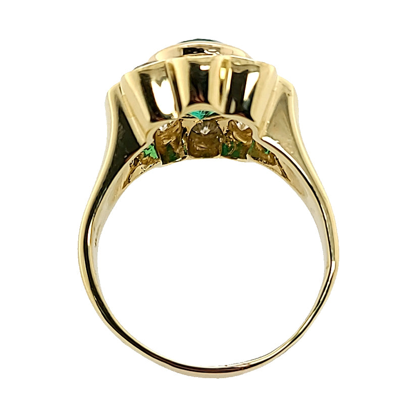 Colombian Emerald and Diamond Ring