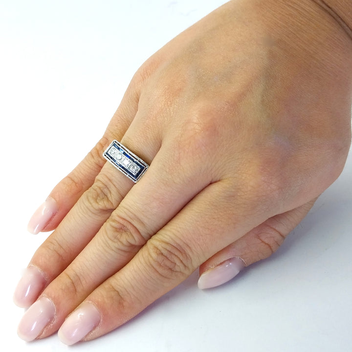 Diamond and Sapphire Band