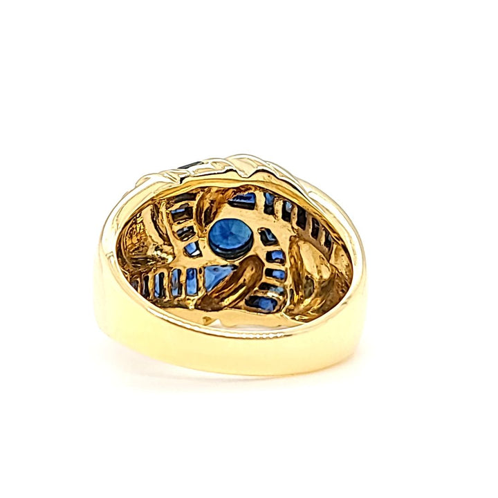 Sapphire Swirl Ring