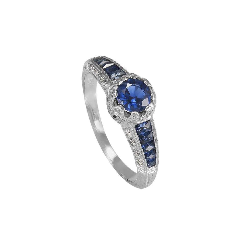 Sapphire and Diamond Ring