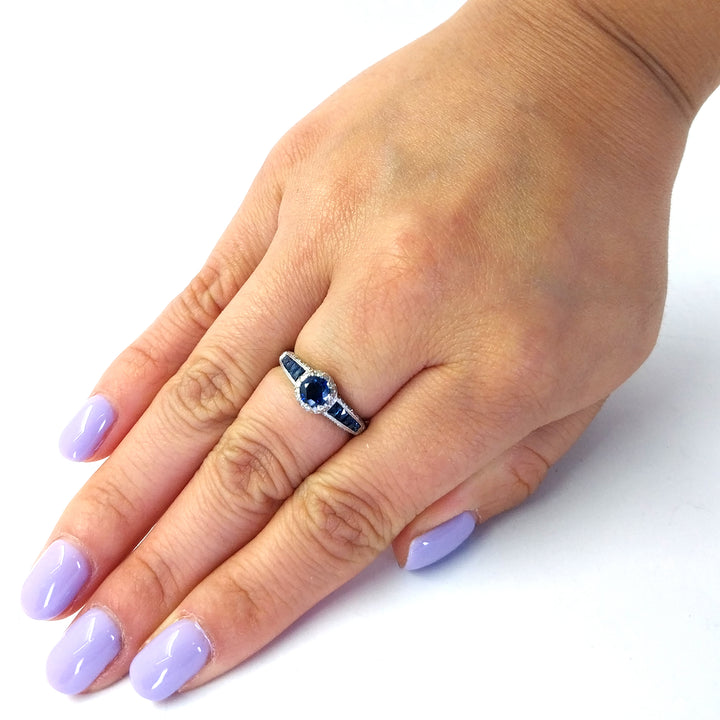 Sapphire and Diamond Ring