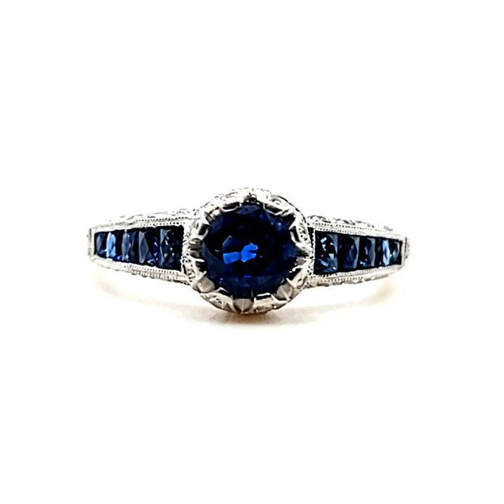 Sapphire and Diamond Ring