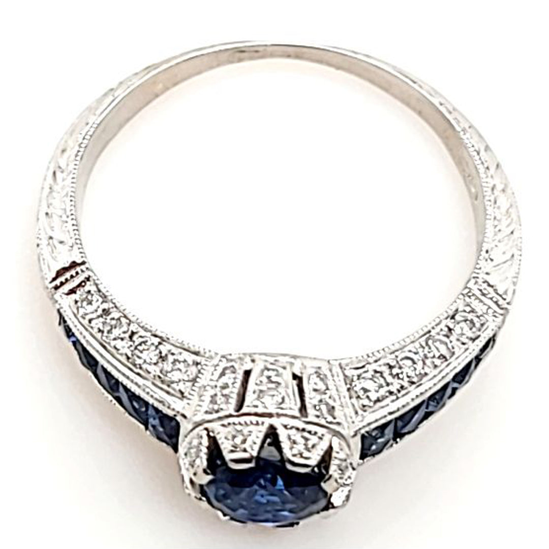 Sapphire and Diamond Ring