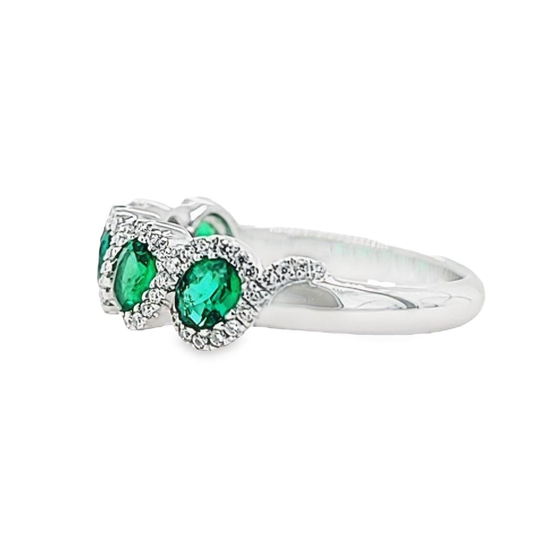 Emerald and Diamond Ring