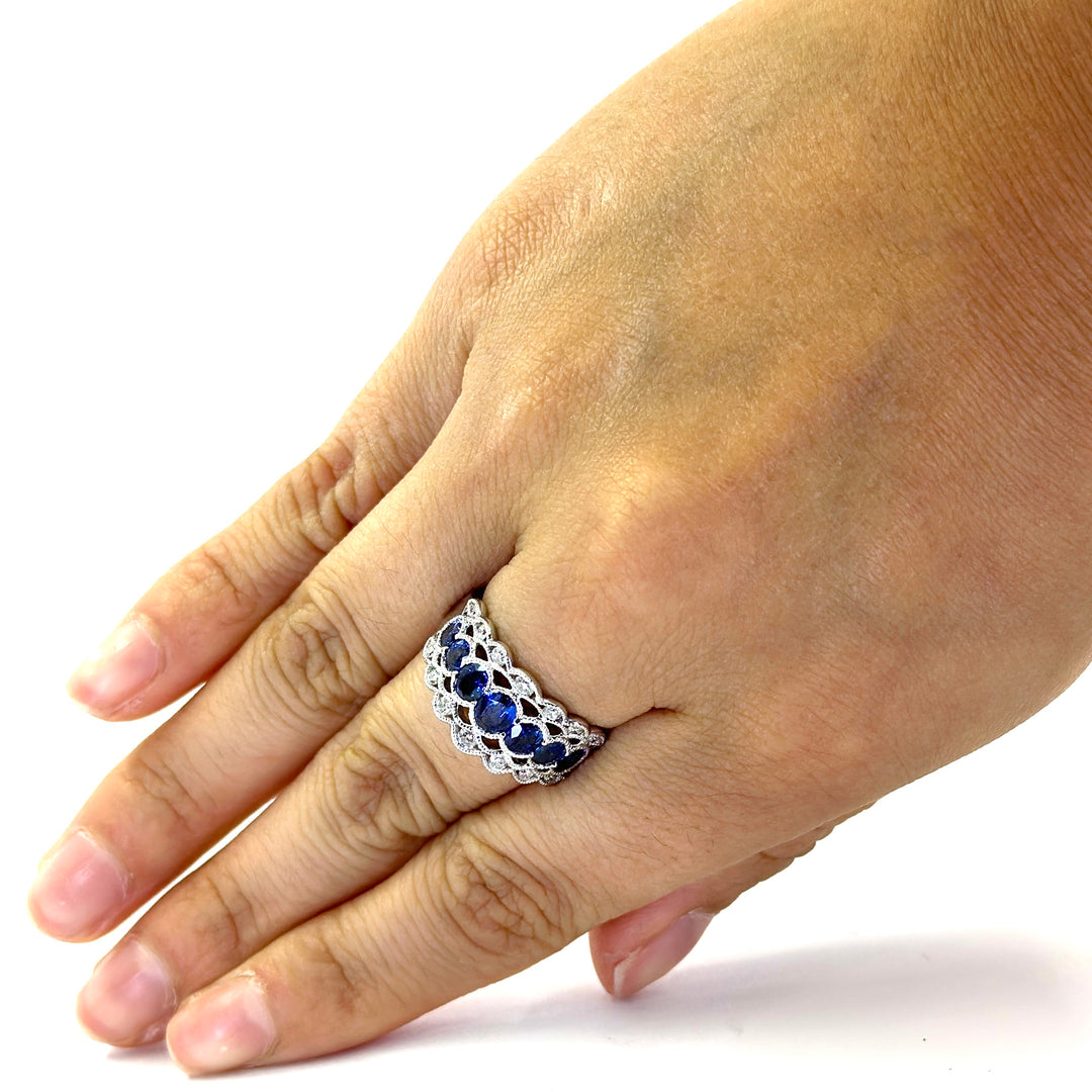 Sapphire and Diamond Ring