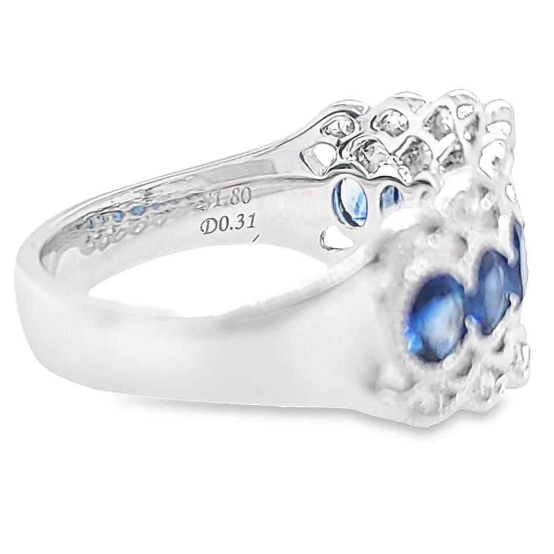 Sapphire and Diamond Ring