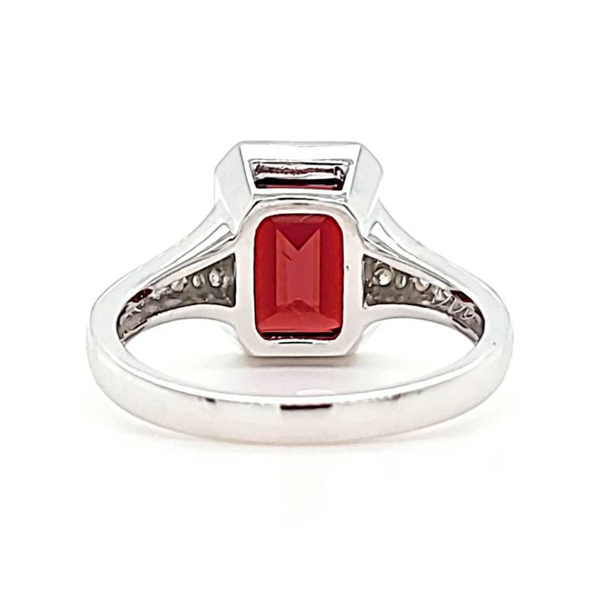 Garnet and Diamond Ring