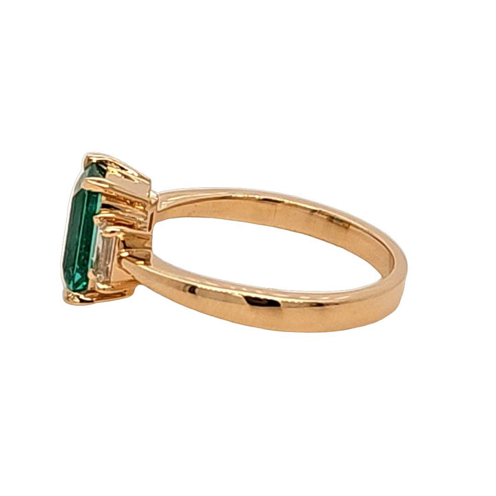 Emerald and Diamond Ring