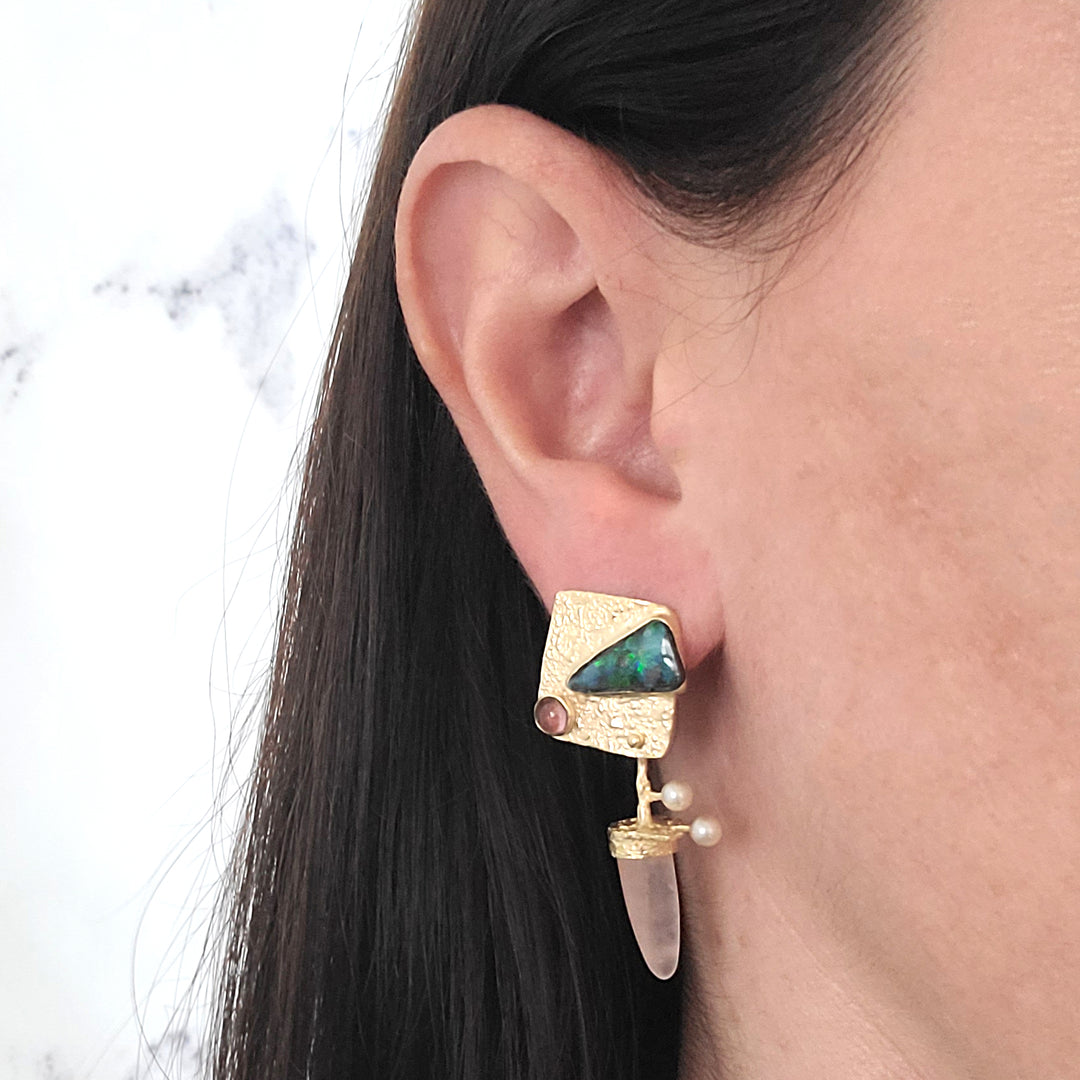 Artistic Freeform Drop Earrings