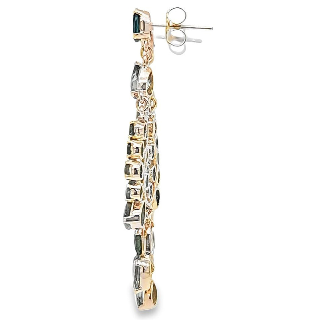 Tourmaline Chandelier Earrings