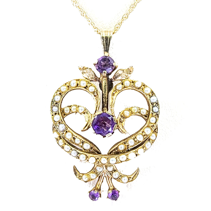 Art Nouveau Pendant Necklace