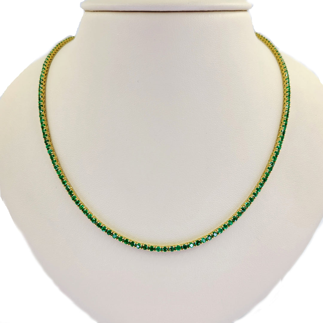 Emerald Line Necklace