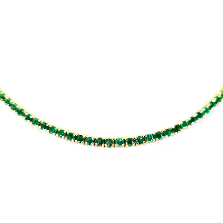 Emerald Line Necklace