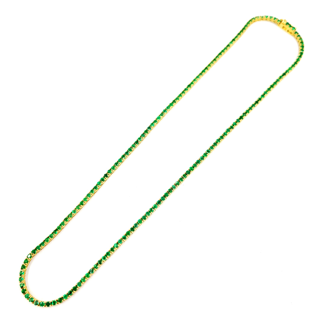 Emerald Line Necklace