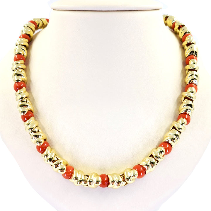 Coral Link Necklace