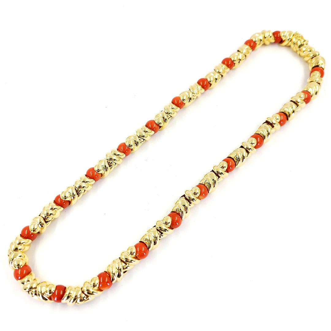 Coral Link Necklace