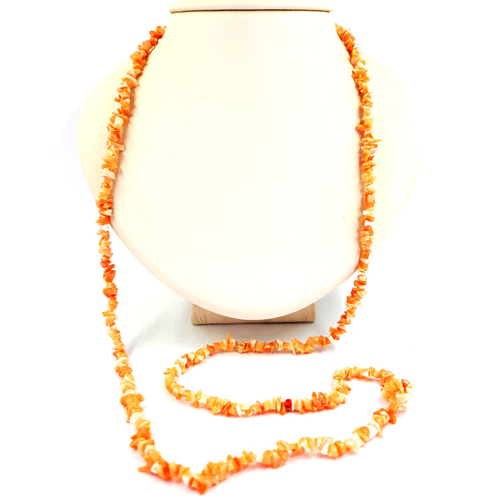 Angel Skin Coral Beaded Necklace