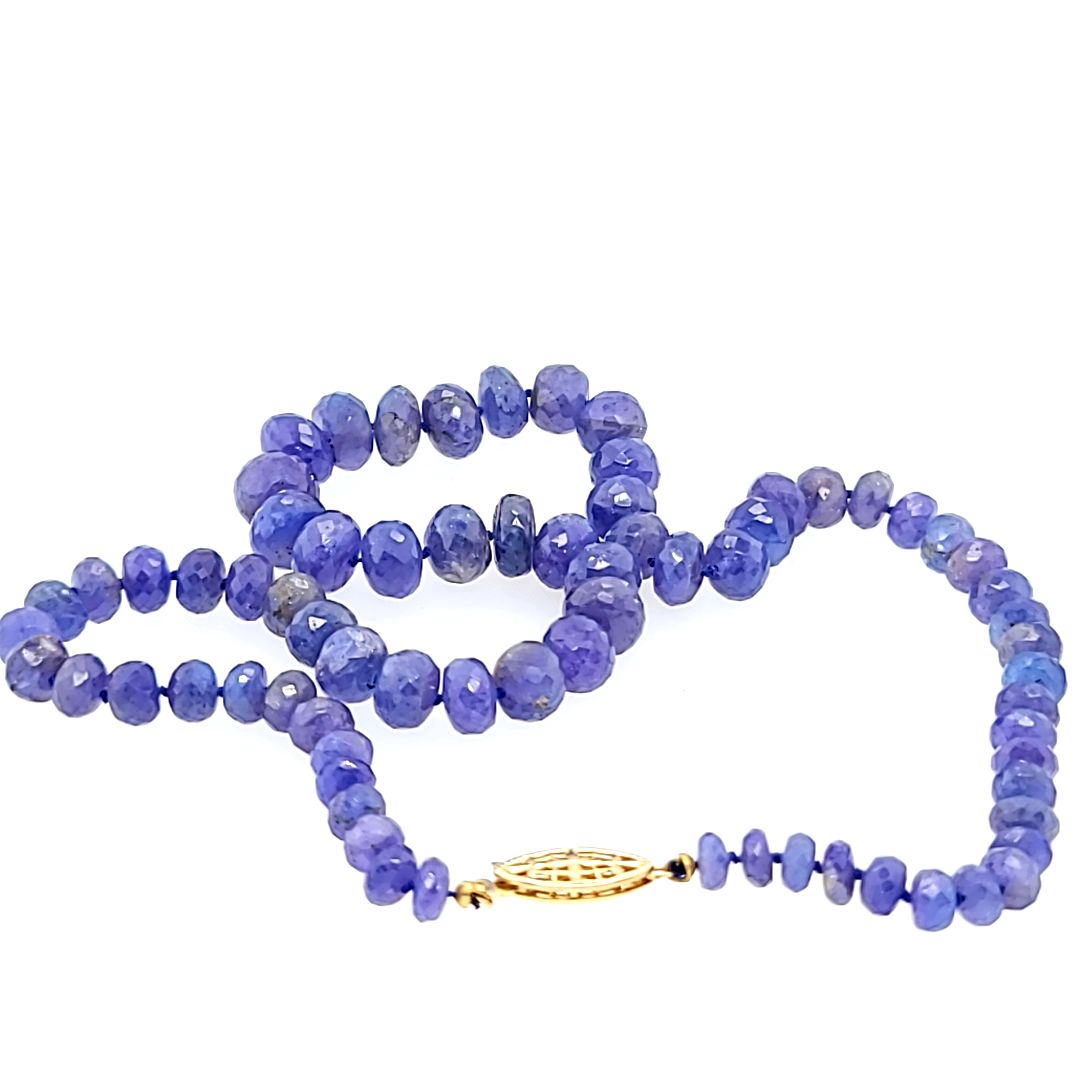 Tanzanite Bead Necklace