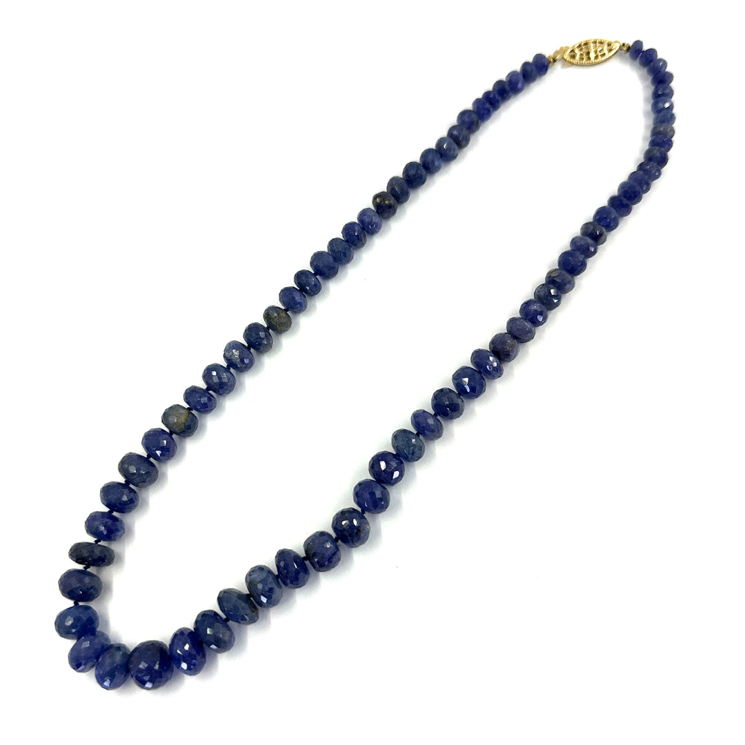 Tanzanite Bead Necklace