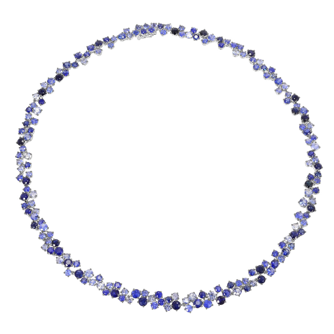 Multi Tone Sapphire Necklace