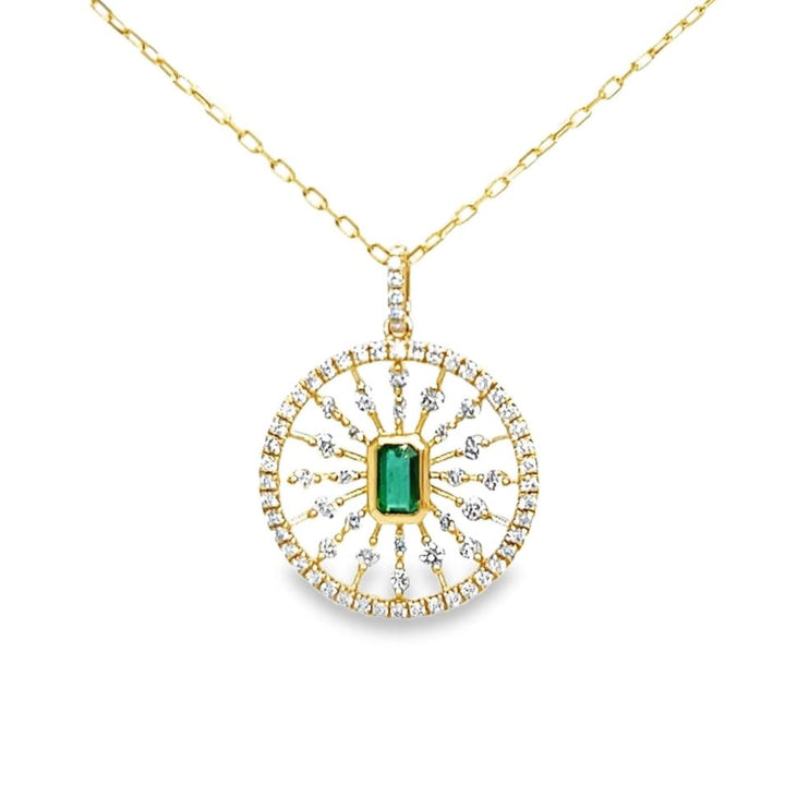 Emerald Starburst Necklace