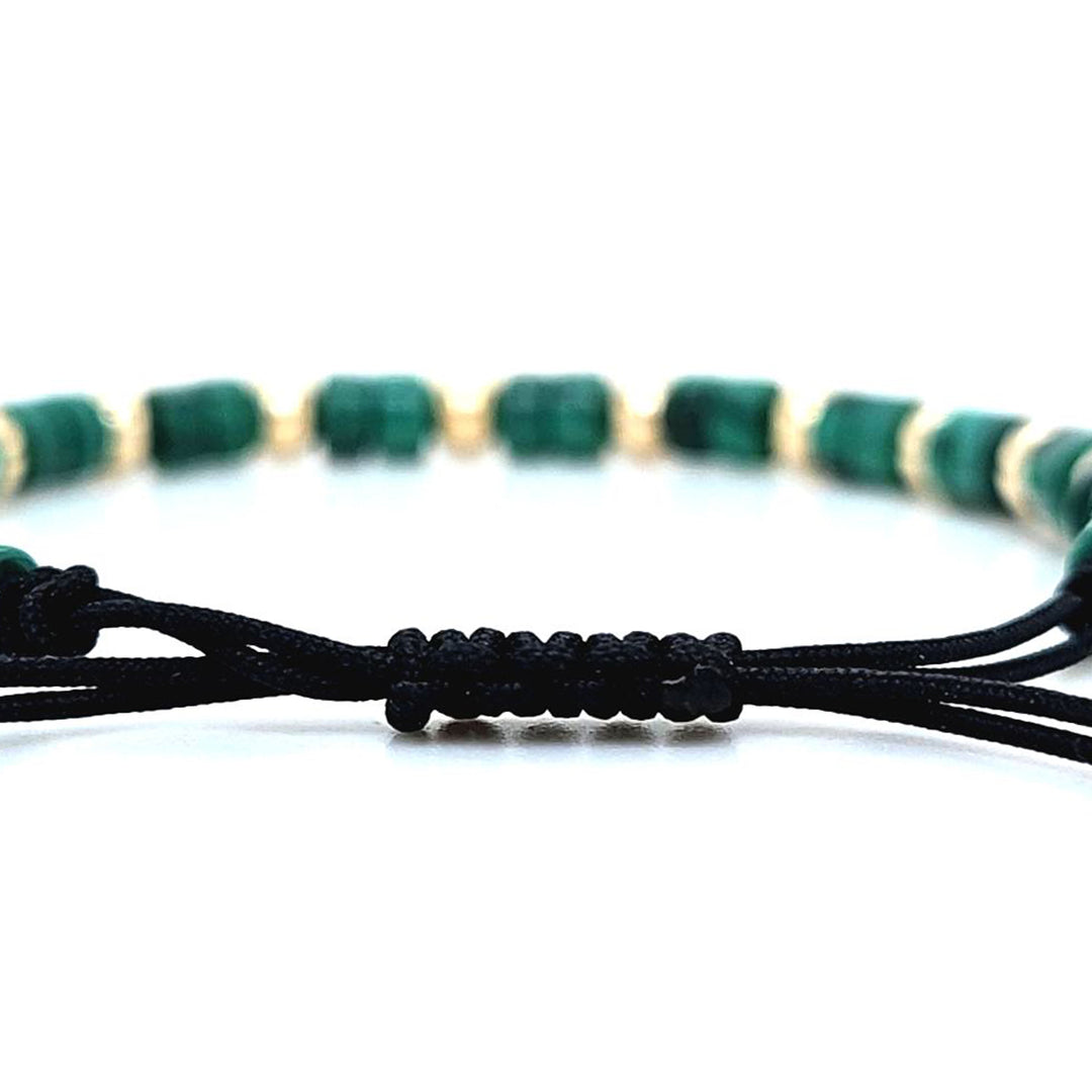 Malachite Bead Bracelet