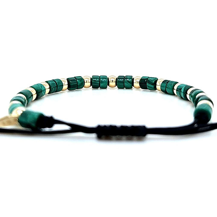 Malachite Bead Bracelet