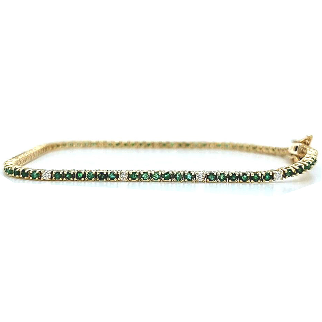 Emerald and Diamond Bracelet