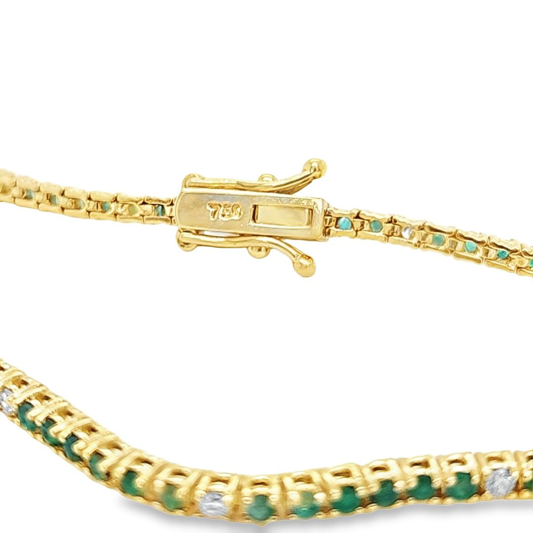 Emerald and Diamond Bracelet