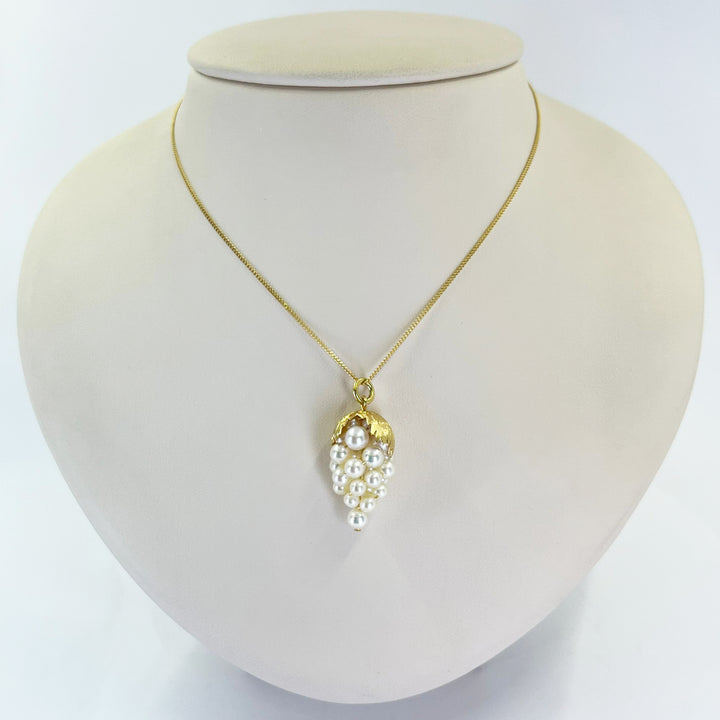 Pearl Grape Pendant Necklace