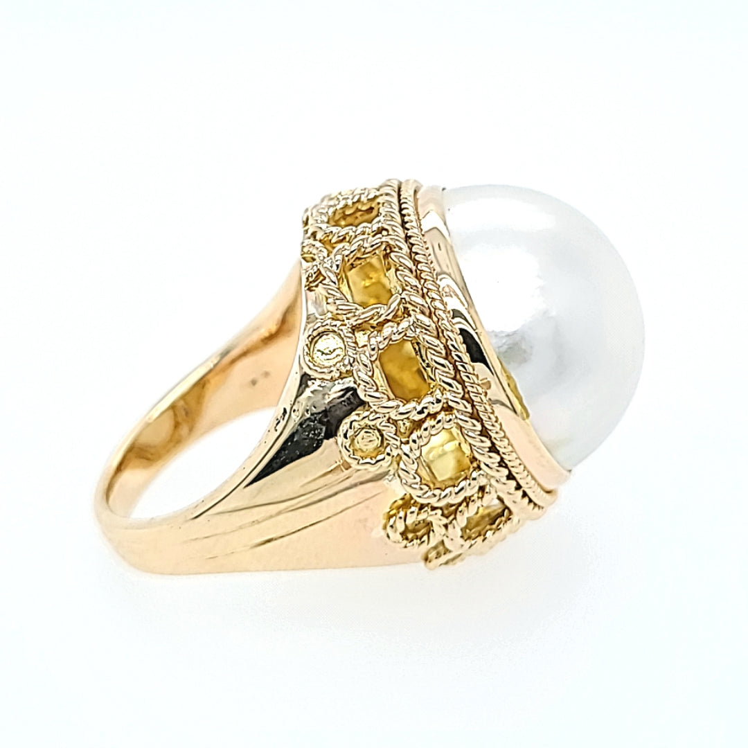 Mabe Pearl Ring