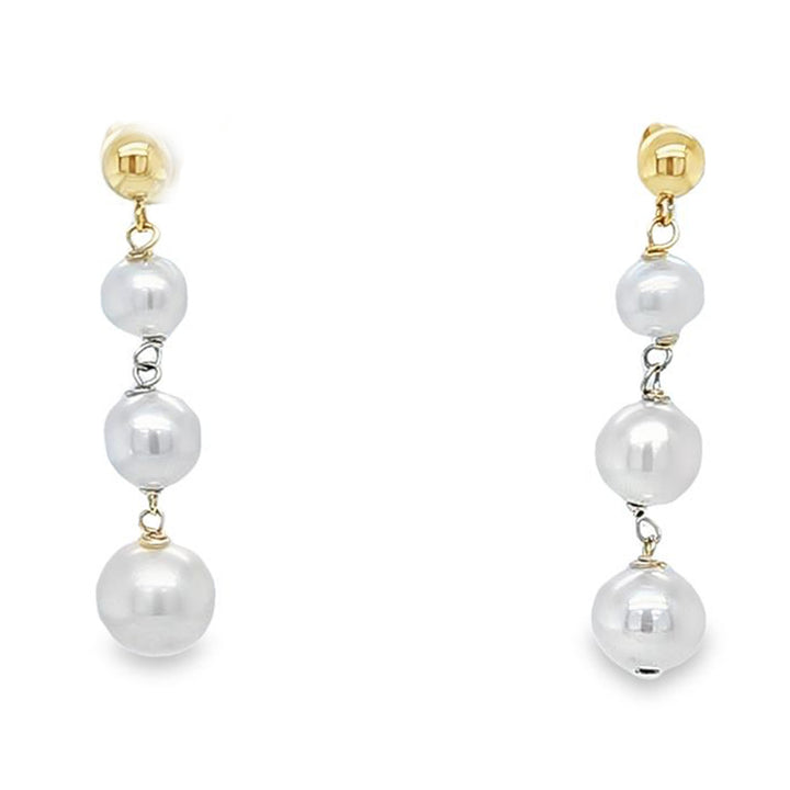 Graduated Pearl Drop Earrings