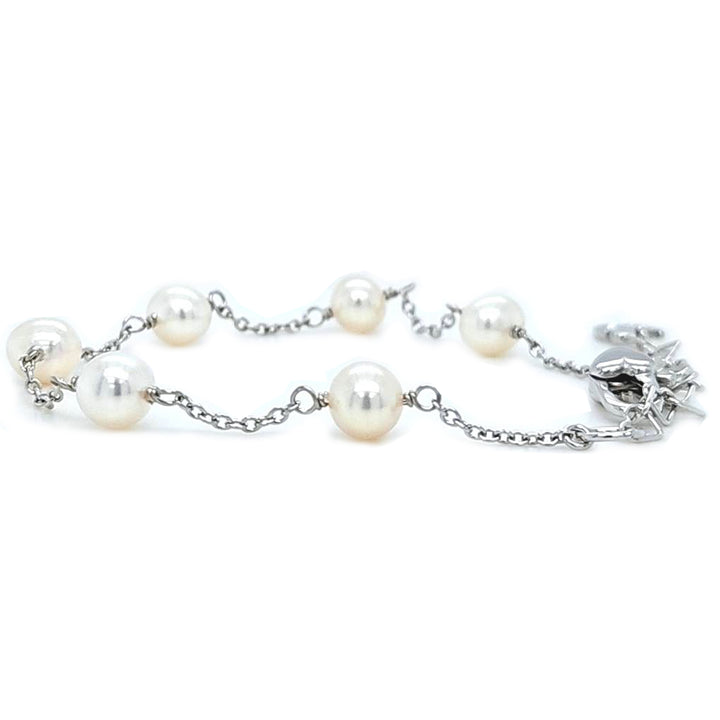 Tin Cup Pearl Bracelet