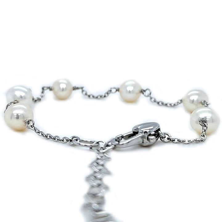 Tin Cup Pearl Bracelet