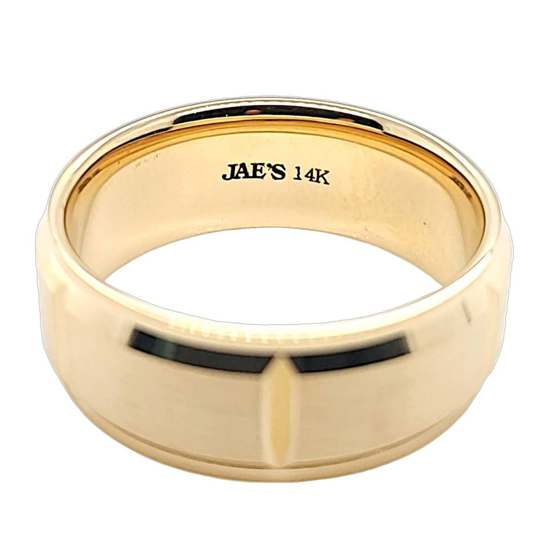 8mm Men's Beveled Edge Band