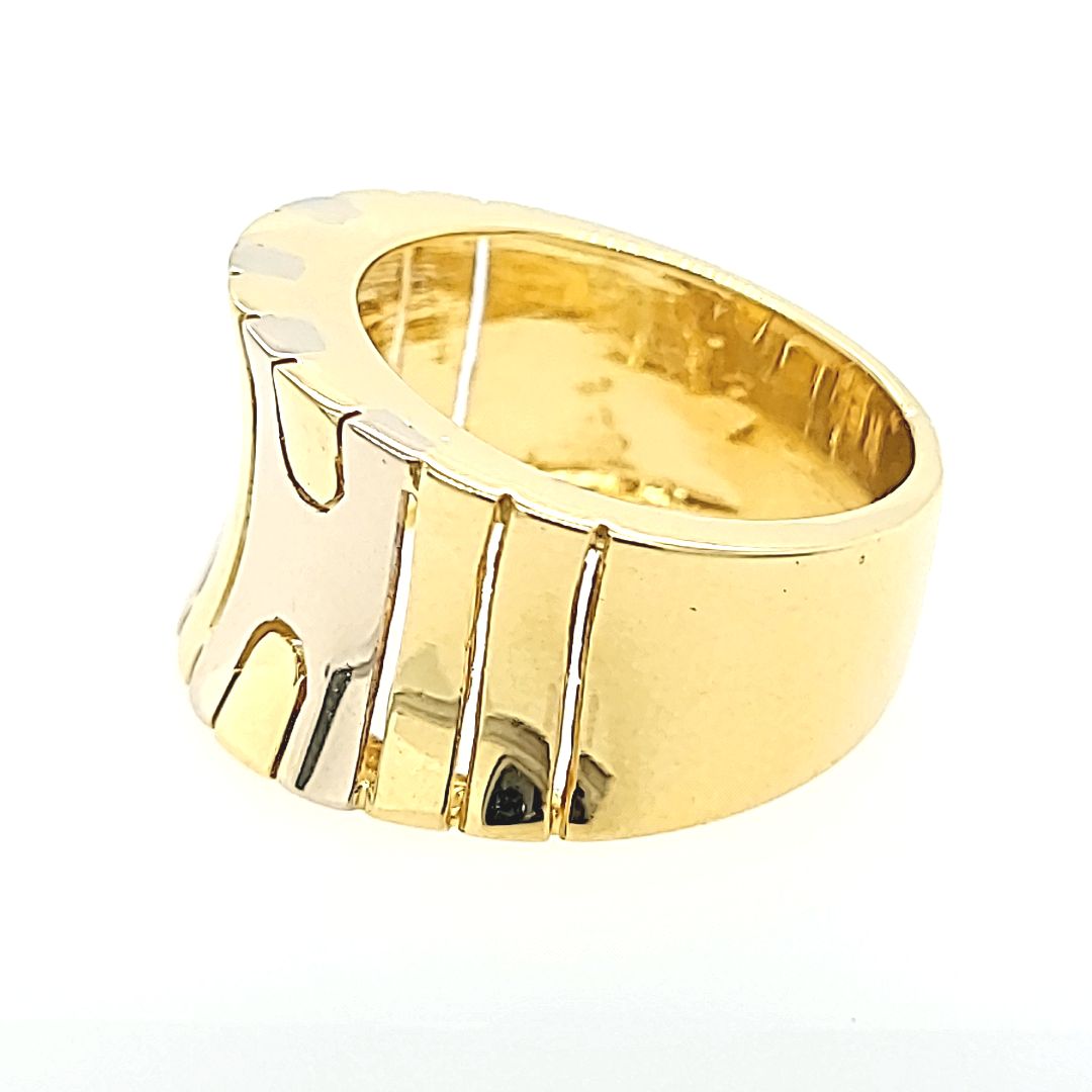 Concave Two Tone Ring