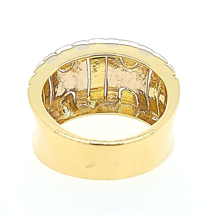 Concave Two Tone Ring