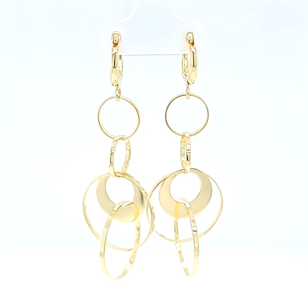 Dangle Disk Earrings