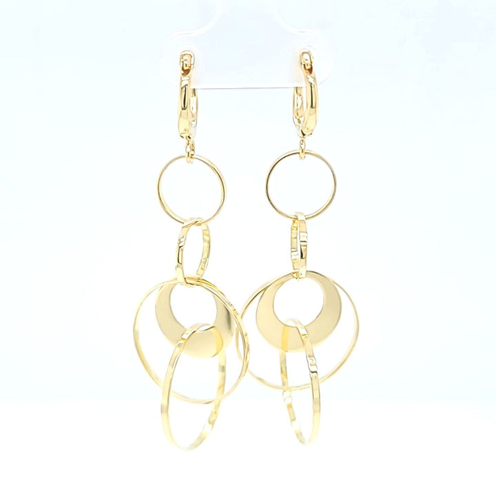 Dangle Disk Earrings