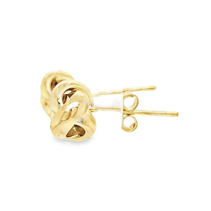 Yellow Gold Knot Studs