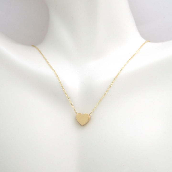 Gold Heart Pendant Necklace