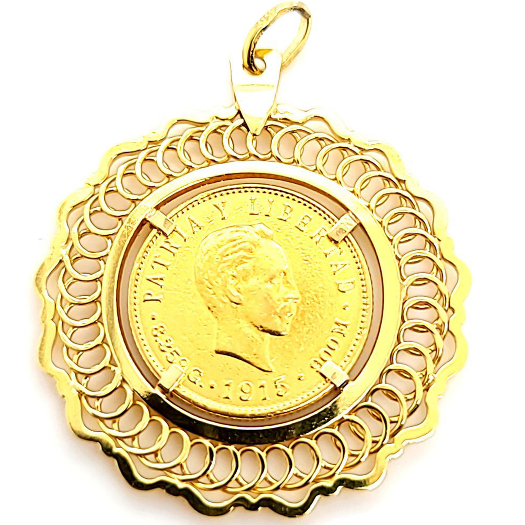 Cuban 5 Peso Pendant