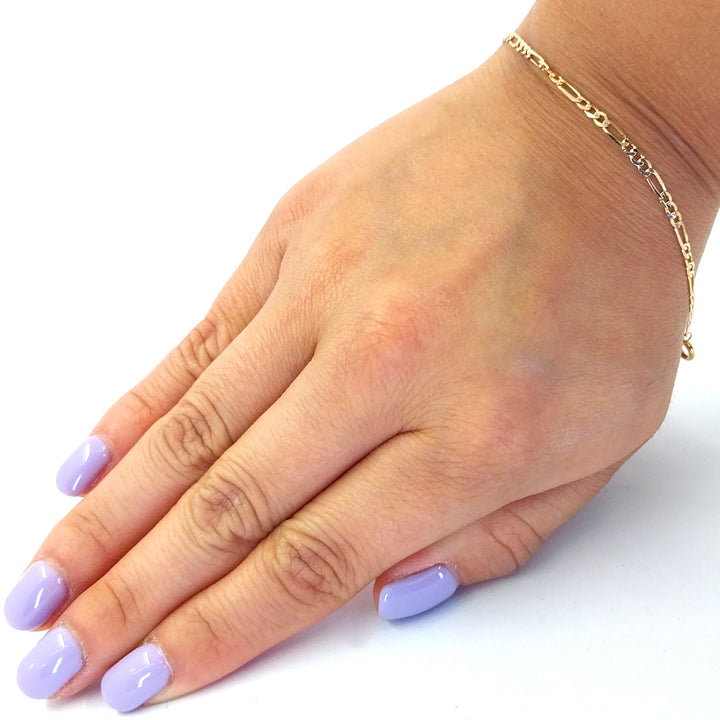 2.3mm Figaro Bracelet