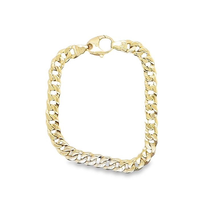 7.7mm Solid Curb Link Bracelet